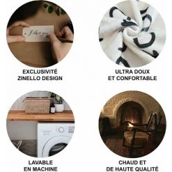 Plaid Personnalisé Doux Pour Offrir à Sa Fille De La Part De Maman Idée Cadeau Original Utile Pour Un Anniversaire Noel La Fête Des Mères Un Mariage Couverture Couvre Lit Deco De La Maison Sur Canapé，150*130cm，Starlight -Plaid et couverture Soldes 55490661 3