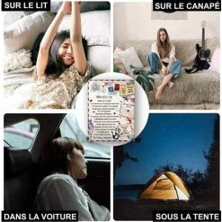 Plaid Personnalisé Doux Pour Offrir à Sa Fille De La Part De Maman Idée Cadeau Original Utile Pour Un Anniversaire Noel La Fête Des Mères Un Mariage Couverture Couvre Lit Deco De La Maison Sur Canapé，150*130cm，Starlight -Plaid et couverture Soldes 55490661 5