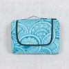 THSINDE Couverture Pique Nique Impermeable200*200,Nappe Exterieur Plaid Pique-Nique Tapis Picnic Lavable Pour Camping,Parc,Cour - Picnic Blanket Pliable Avec Poignée(Paon Bleu) -Plaid et couverture Soldes 55491930 1