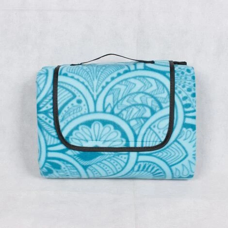 THSINDE Couverture Pique Nique Impermeable200*200,Nappe Exterieur Plaid Pique-Nique Tapis Picnic Lavable Pour Camping,Parc,Cour - Picnic Blanket Pliable Avec Poignée(Paon Bleu) 3 THSINDE Couverture Pique Nique Impermeable200*200,Nappe Exterieur Plaid Pique-Nique Tapis Picnic Lavable Pour Camping,Parc,Cour - Picnic Blanket Pliable Avec Poignée(Paon Bleu)