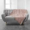 1001KDO POUR LA MAISON Plaid 125x150cm Calyssa Rose -Plaid et couverture Soldes 55497194 1