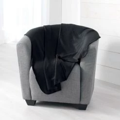 1001KDO POUR LA MAISON Plaid 125x150cm Miloux Noir