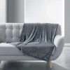 1001KDO POUR LA MAISON Plaid 125x150cm Sequoia Anthracite -Plaid et couverture Soldes 55497212 1