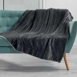 1001KDO POUR LA MAISON Plaid 125x150cm Zema Anthracite