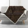 1001KDO POUR LA MAISON Plaid 125x150cm Sherpa Safari Noir 1 1001KDO POUR LA MAISON Plaid 125x150cm Sherpa Safari Noir -Plaid et couverture Soldes 55497226 1