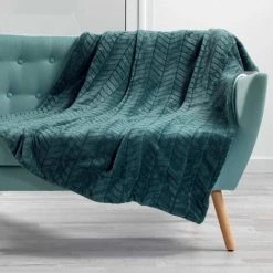 1001KDO POUR LA MAISON Plaid 125x150cm Zema Petrole