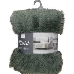 1001KDO POUR LA MAISON Plaid Couverture Imitation Fourrure Marilou Kaki -Plaid et couverture Soldes 55497258 3