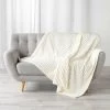 1001KDO POUR LA MAISON Plaid Flanelle 125x150cm Galie Naturel