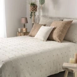 1001KDO POUR LA MAISON Couvre Lit 230x250cm Fileo Naturel