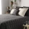 1001KDO POUR LA MAISON Couvre Lit 230x250cm Fileo Anthracite -Plaid et couverture Soldes 55499631 1