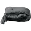 1001KDO POUR LA MAISON Chemin De Lit Gaze De Coton Angeliase Anthracite -Plaid et couverture Soldes 55502480 1