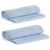 Cellular Blanket Triomphe Lot De 2 Couvertures Pour Bébé 75 X 100 Cm En Coton Ultra Doux Pour Bébé Garçon – Landau Berceau Berceau Couffin Bleu