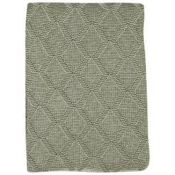OZAIA Plaid 100% Coton LESAKA - 130 X 170 Cm - Kaki - Vert Olive -Plaid et couverture Soldes 55882030 4