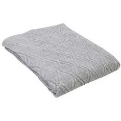 OZAIA Plaid ORMELLO - 130 X 170 Cm - Gris - Gris