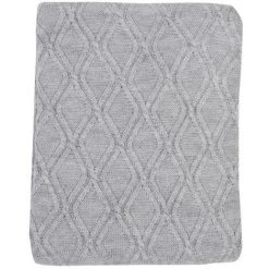 OZAIA Plaid ORMELLO - 130 X 170 Cm - Gris - Gris -Plaid et couverture Soldes 55882704 3