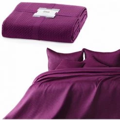 FLHF Couvre-lit En Relief Violet 170X210