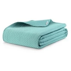 FLHF Couvre-lit En Relief Vert Pistache 170X210 9 FLHF Couvre-lit En Relief Vert Pistache 170X210 -Plaid et couverture Soldes 55948669 4