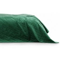 FLHF Couvre-lit Matelassé Vert Bouteille 170X210 -Plaid et couverture Soldes 55948765 3