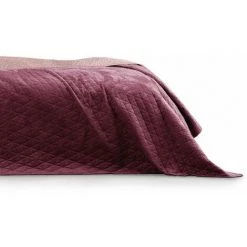 FLHF Couvre-lit Matelassé Violet + Lilas 220x240 -Plaid et couverture Soldes 55948772 3