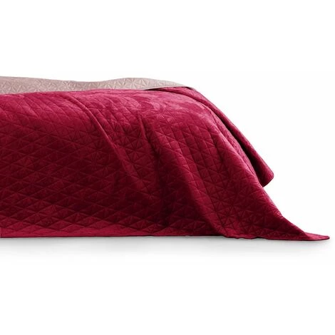 FLHF Couvre-lit Matelassé Amarante + Lilas 170X210 5 FLHF Couvre-lit Matelassé Amarante + Lilas 170X210 – Image 3