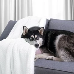 FLHF Couverture Double Face Blanche, 70x150 Cm 10 FLHF Couverture Double Face Blanche, 70x150 Cm -Plaid et couverture Soldes 55948901 4