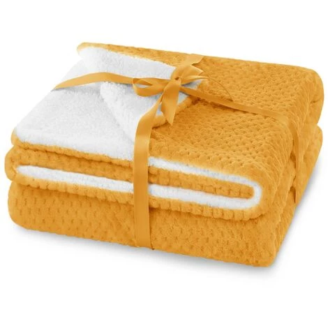 FLHF Couverture Double Face Orange, 70x150 Cm 3 FLHF Couverture Double Face Orange, 70x150 Cm