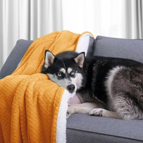 FLHF Couverture Double Face Orange, 70x150 Cm 6 FLHF Couverture Double Face Orange, 70x150 Cm – Image 4