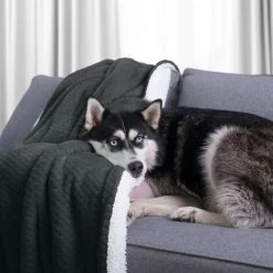 FLHF Couverture Graphite Double Face, 70x150 Cm -Plaid et couverture Soldes 55949116 4