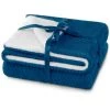 FLHF Couverture Double Face Indigo, 70x150 Cm -Plaid et couverture Soldes 55949123 1