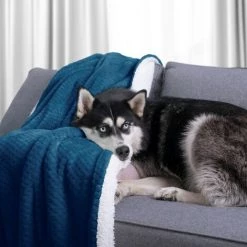 FLHF Couverture Double Face Indigo, 70x150 Cm -Plaid et couverture Soldes 55949123 4