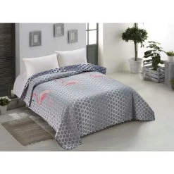 FLHF Couvre-lit Flamant Rose 170X270 -Plaid et couverture Soldes 55949420 2