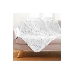 DOUCEUR D'INTRIEUR Plaid Doux (150 Cm) Artyline Blanc