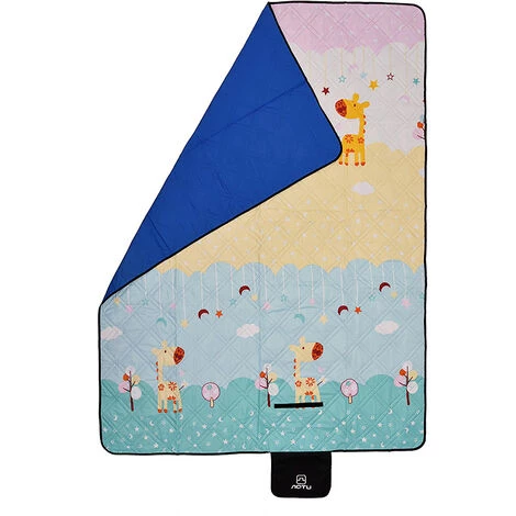 BENOBBY KIDS Icnic Couverture Imperméable Grande 200cm X 150cm, Couverture De Plage Légère Pliable, Couverture De Camping Tapis De Voyage, Motif Animal Mignon Tapis De Jeu Pour Enfants, 3 Couches épaississantes 4 BENOBBY KIDS Icnic Couverture Imperméable Grande 200cm X 150cm, Couverture De Plage Légère Pliable, Couverture De Camping Tapis De Voyage, Motif Animal Mignon Tapis De Jeu Pour Enfants, 3 Couches épaississantes – Image 2