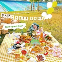 BENOBBY KIDS Couverture De Pique-nique, Tapis De Plage Moyen 59''x39'' étanche Au Sable Pour 3-4 Personnes, Couvertures De Camping Pliables Surdimensionnées, Lavable En Machine, épaisse Et Douce Pour Le Camping, La Randonnée, Les Voyages, Les Festivals De Musique, Jau -Plaid et couverture Soldes 56071203 5