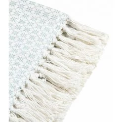 LOVELY CASA Plaid 125x150 Cm Constance Azur Coton - Bleu 7 LOVELY CASA Plaid 125x150 Cm Constance Azur Coton - Bleu -Plaid et couverture Soldes 56073745 2