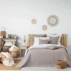 DOUCEUR D'INTRIEUR Couvre-lit Microfibre Lavée Matelassé Florette 240x220 Cm Taupe - Taupe