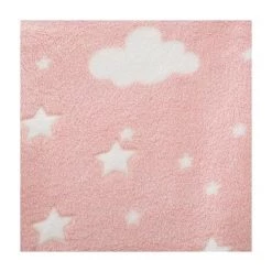 ATMOSPHERA FOR KIDS Plaid Bébé Phosphoresent Rose -Plaid et couverture Soldes 56480614 3