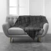 1001KDO POUR LA MAISON Plaid 125x150cm Calyssa Anthracite 1 1001KDO POUR LA MAISON Plaid 125x150cm Calyssa Anthracite -Plaid et couverture Soldes 56625279 1