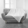 1001KDO POUR LA MAISON Plaid 125x150cm Calyssa Blanc -Plaid et couverture Soldes 56625454 1