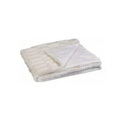 Plaids, Jetés The Home Deco Factory ALICE Blanc