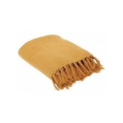 Plaids, Jetés The Home Deco Factory GALICE Jaune