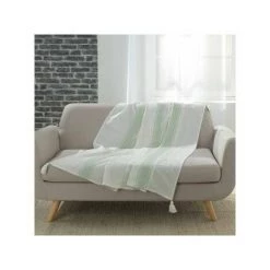 DOUCEUR D INTERIEUR Plaids, Jetés Douceur D Intérieur INDIRA Vert