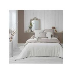 DOUCEUR D INTERIEUR Couvertures Douceur D Intérieur DUNE Blanc
