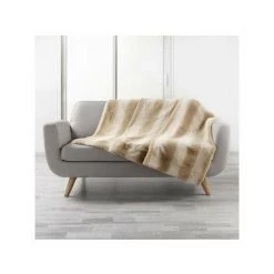 DOUCEUR D INTERIEUR Plaids, Jetés Douceur D Intérieur COUGAR Blanc
