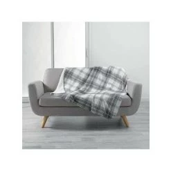 DOUCEUR D INTERIEUR Plaids, Jetés Douceur D Intérieur ELIOT Gris