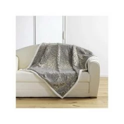 DOUCEUR D INTERIEUR Plaids, Jetés Douceur D Intérieur SAFARI Gris