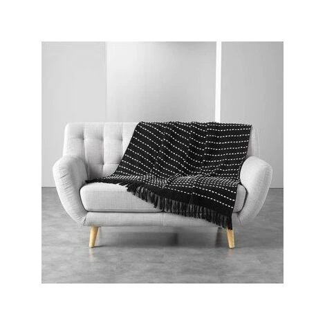 DOUCEUR D INTERIEUR Plaids, Jetés Douceur D Intérieur CAYENNE Noir 3 DOUCEUR D INTERIEUR Plaids, Jetés Douceur D Intérieur CAYENNE Noir