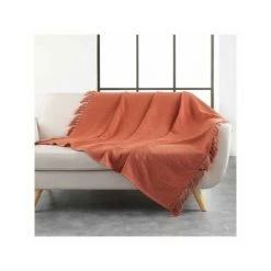 DOUCEUR D INTERIEUR Plaids, Jetés Douceur D Intérieur ZAMINA Rouge