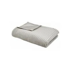 Plaids, Jetés Today RIBBED Gris