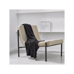 Plaids, Jetés Today ROQUE Noir -Plaid et couverture Soldes 56647889 2